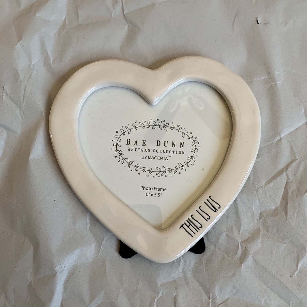 Rae Dunn “This Is Us” Heart Shaped Picture Frame